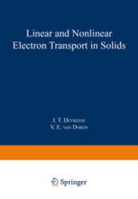 cover of the book Linear and Nonlinear Electron Transport in Solids