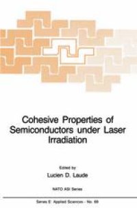 cover of the book Cohesive Properties of Semiconductors under Laser Irradiation