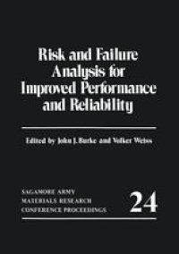 cover of the book Risk and Failure Analysis for Improved Performance and Reliability