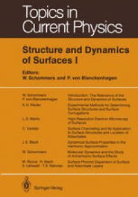 cover of the book Structure and Dynamics of Surfaces I