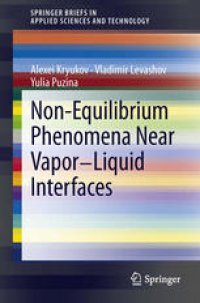 cover of the book Non-Equilibrium Phenomena near Vapor-Liquid Interfaces