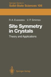 cover of the book Site Symmetry in Crystals: Theory and Applications