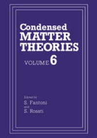 cover of the book Condensed Matter Theories