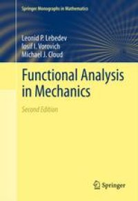 cover of the book Functional Analysis in Mechanics