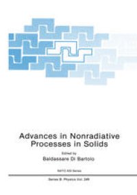 cover of the book Advances in Nonradiative Processes in Solids