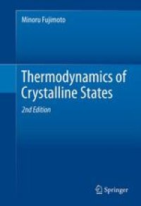 cover of the book Thermodynamics of Crystalline States