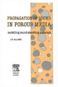 cover of the book Propagation of Sound in Porous Media: Modelling Sound Absorbing Materials