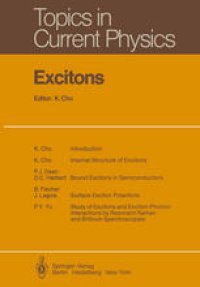 cover of the book Excitons