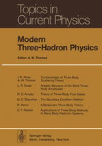 cover of the book Modern Three-Hadron Physics