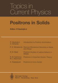 cover of the book Positrons in Solids