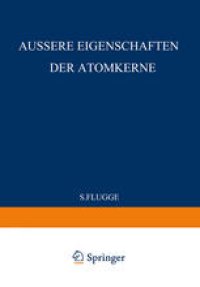 cover of the book External Properties of Atomic Nuclei / Äussere Eigenschaften der Atomkerne