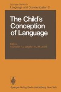 cover of the book The Child’s Conception of Language