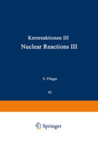 cover of the book Kernreaktionen III / Nuclear Reactions III