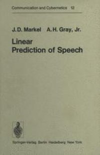 cover of the book Linear Prediction of Speech