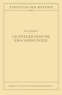 cover of the book Lichtelektrische Erscheinungen