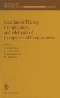 cover of the book Oscillation Theory, Computation, and Methods of Compensated Compactness