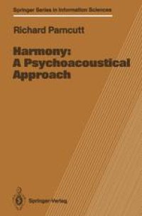 cover of the book Harmony: A Psychoacoustical Approach