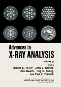 cover of the book Advances in X-Ray Analysis: Volume 32