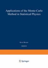 cover of the book Applications of the Monte Carlo Method in Statistical Physics