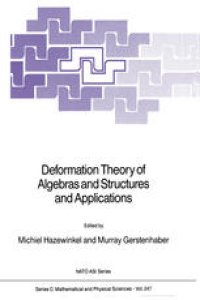 cover of the book Deformation Theory of Algebras and Structures and Applications