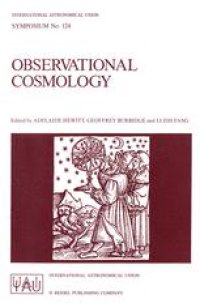 cover of the book Observational Cosmology: Proceedings of the 124th Symposium of the International Astronomical Union, Held in Beijing, China, August 25–30, 1986