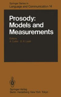 cover of the book Prosody: Models and Measurements