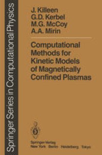 cover of the book Computational Methods for Kinetic Models of Magnetically Confined Plasmas