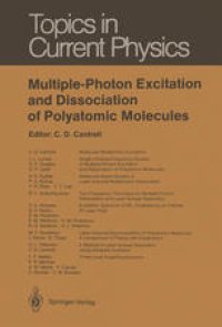 cover of the book Multiple-Photon Excitation and Dissociation of Polyatomic Molecules