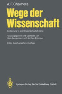 cover of the book Wege der Wissenschaft: Einführung in die Wissenschaftstheorie