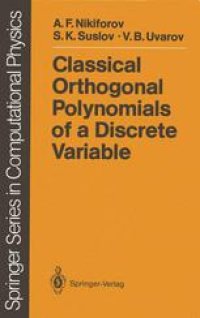 cover of the book Classical Orthogonal Polynomials of a Discrete Variable