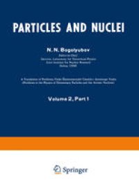 cover of the book Particles and Nuclei: Volume 2, Part 1