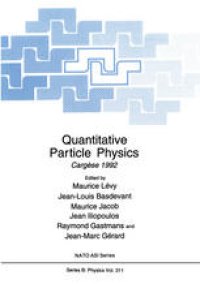 cover of the book Quantitative Particle Physics: Cargèse 1992