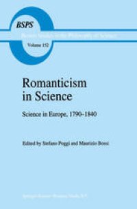 cover of the book Romanticism in Science: Science in Europe, 1790–1840