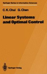 cover of the book Linear Systems and Optimal Control