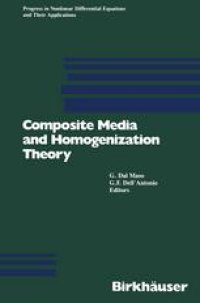 cover of the book Composite Media and Homogenization Theory: An International Centre for Theoretical Physics Workshop Trieste, Italy, January 1990