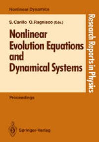 cover of the book Nonlinear Evolution Equations and Dynamical Systems