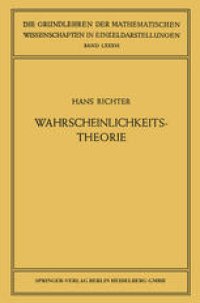 cover of the book Wahrscheinlichkeitstheorie