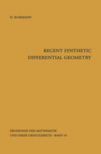 cover of the book Recent Synthetic Differential Geometry