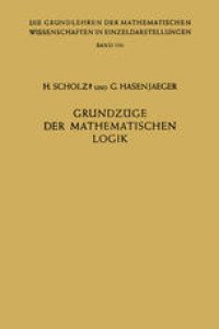 cover of the book Grundzüge der Mathematischen Logik