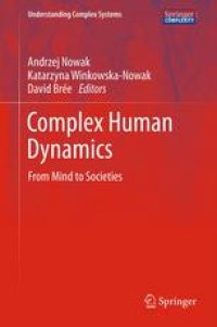 cover of the book Complex Human Dynamics: From Mind to Societies