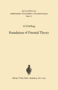 cover of the book Foundations of Potential Theory