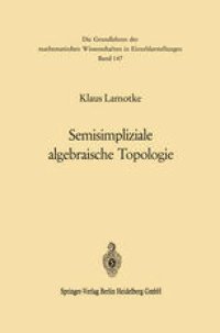 cover of the book Semisimpliziale algebraische Topologie