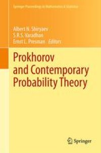 cover of the book Prokhorov and Contemporary Probability Theory: In Honor of Yuri V. Prokhorov