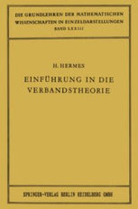 cover of the book Einführung in die Verbandstheorie