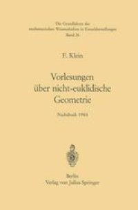 cover of the book Vorlesungen über Nicht-Euklidische Geometrie