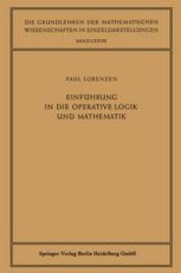 cover of the book Einführung in die Operative Logik und Mathematik