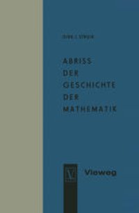 cover of the book Abriss der Geschichte der Mathematik