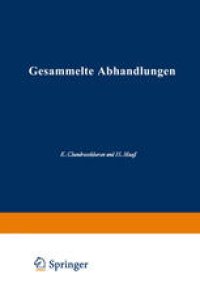 cover of the book Gesammelte Abhandlungen: Band I