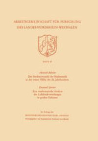 cover of the book Der Strukturwandel der Mathematik in der ersten Hälfte des 20. Jahrhunderts. Eine mathematische Analyse der Luftdruckverteilungen in großen Gebieten