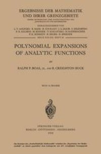 cover of the book Polynomial Expansions of Analytic Functions